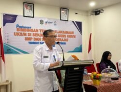 Kepala Dinas Kesehatan Lutim Buka Bimtek Pelaksanaan UKS/M di Sekolah Bagi Guru SMP dan SMA